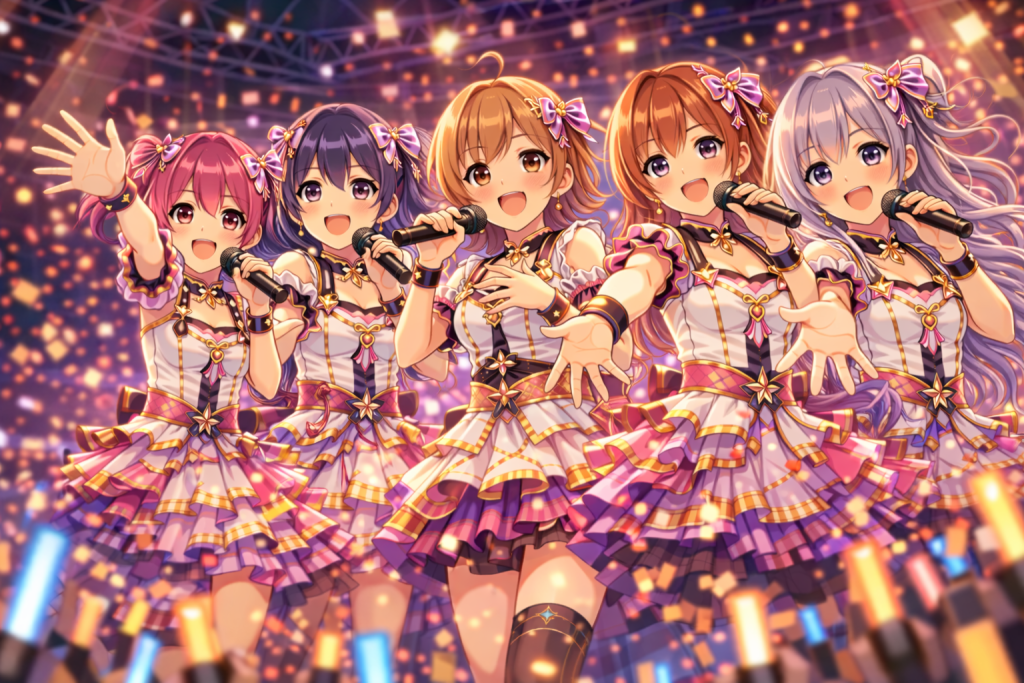 アイドルたちのライブパフォーマンス
